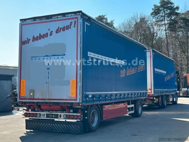 Tentinė platforma sunkvežimis SCANIA R450 6x2 + Wellmeyer Pritsche+Plane Komplettzug