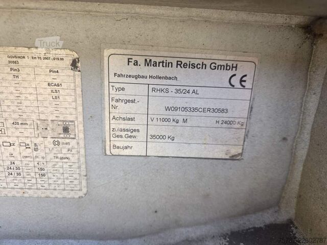 Полуремарке самосвал REISCH Getreidekipper ca. 47 cbm, Kombi-Pendel-Klappe