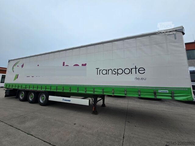 Semi-remorque bâchée KRONE SD * PR.+PL. * SAFETY ROOF * BPW * LIFT *