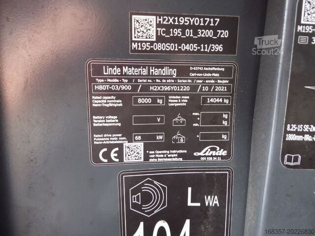 Stivuitor frontal Linde H80T-03/900