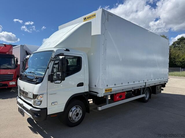 Gardinsided kassevogn FUSO FUSO 7 C 18 Plane 6 m LBW 1 T*KLIMA*Automatik