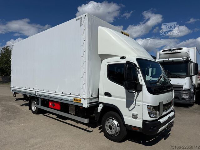 Gardinsided kassevogn FUSO FUSO 7 C 18 Plane 6 m LBW 1 T*KLIMA*Automatik
