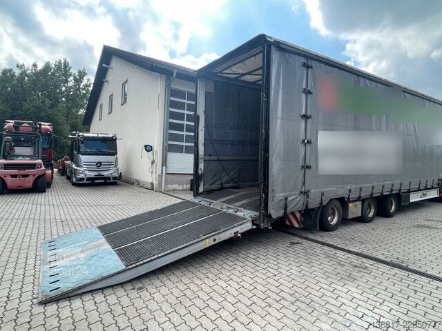 Низкорамный полуприцеп FLIEGL SDS410 Tieflader Gardine Jumbo Plane Lenkachse