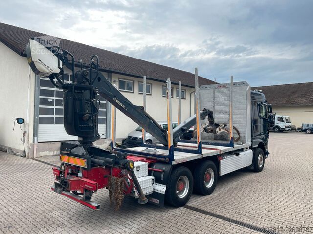 Лісовоз DAF XF 510 FAT 6x4 Holztransport Ladekran Palfinger