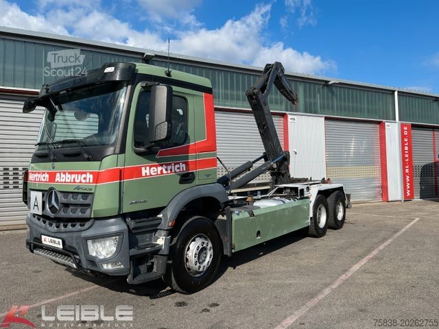 Roll-off tipper truck MERCEDES-BENZ Arocs 2643 6x4 Gergen Knickarm*AP Achsen*