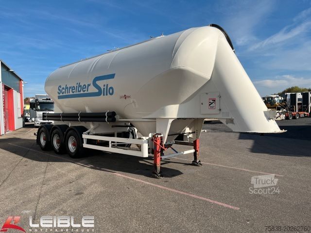 Siloauflieger SPITZER SE2739/2P*39m³*Zement Silo*BPW m.Trommel*