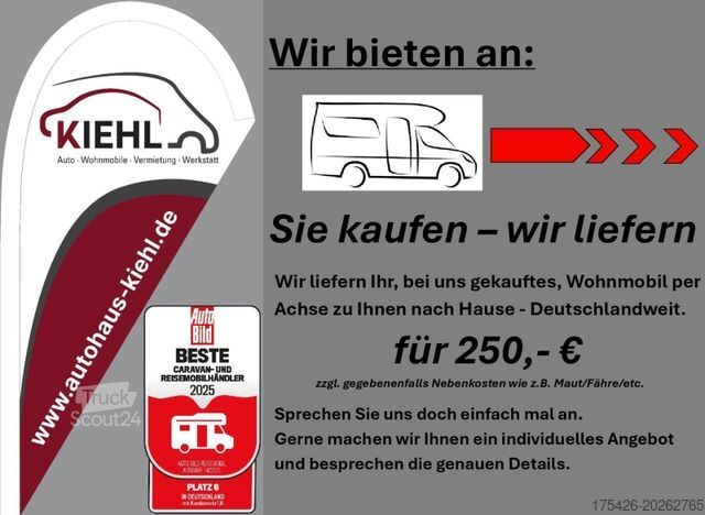 Half-integraal camper BÜRSTNER Limited T 726 G *Winterpaket/5-Sitzer/SAT+TV*