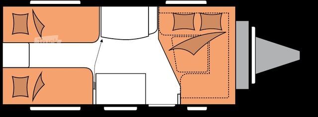 Caravan HOBBY De Luxe 460 LU Auflastung 2026