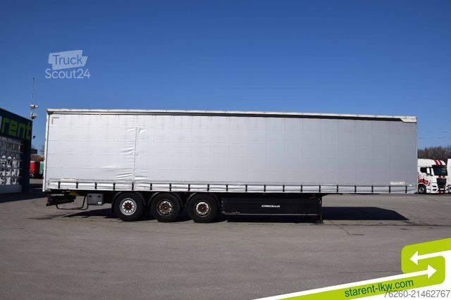 Open oplegger met zeil SCHWARZMÜLLER Palettenkasten SAF Liftachse TÜV 05/26