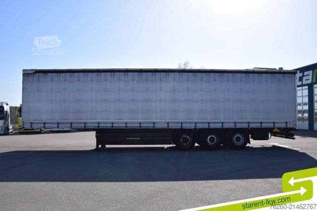 Open oplegger met zeil SCHWARZMÜLLER Palettenkasten SAF Liftachse TÜV 05/26