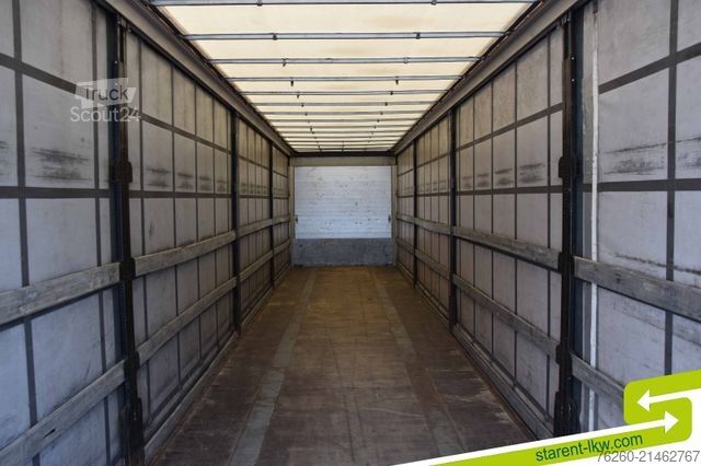 Open oplegger met zeil SCHWARZMÜLLER Palettenkasten SAF Liftachse TÜV 05/26