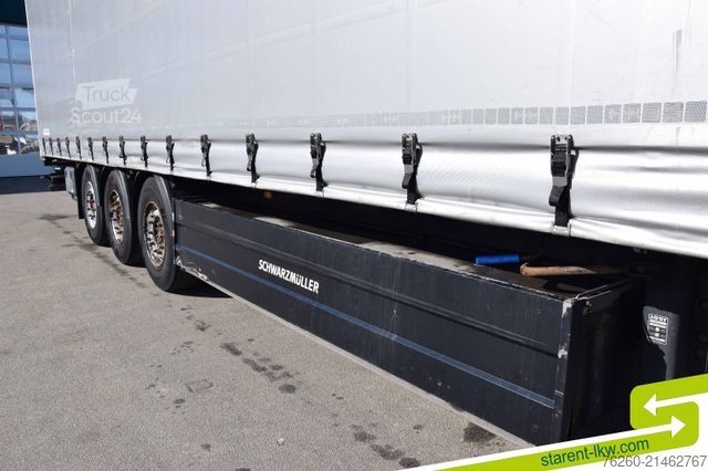 Open oplegger met zeil SCHWARZMÜLLER Palettenkasten SAF Liftachse TÜV 05/26