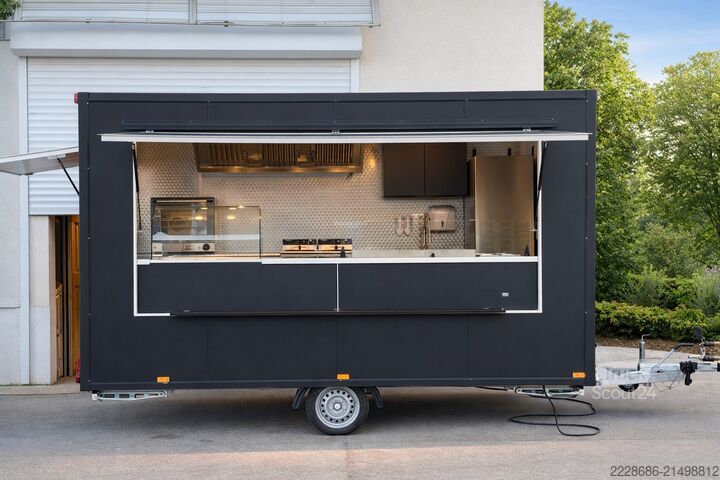 Remorque de vente, food truck Grillwagen, SOFORT VERFÜGBAR! Imbisswagen, Imbissanhänger