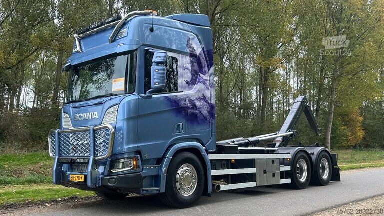 Systém ramene s hákem Scania R660 V8 HIAB 30 Ton | Retarder | alcoa | bullbar