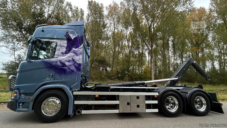 Sistema de braço de gancho Scania R660 V8 HIAB 30 Ton | Retarder | alcoa | bullbar