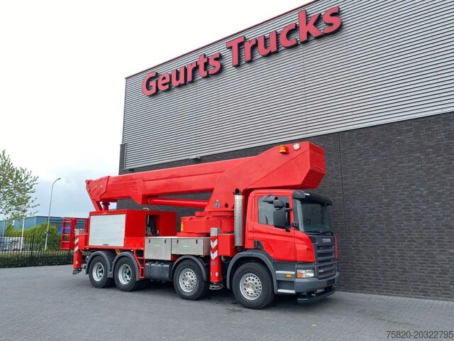 Hefplatform Scania P420 8X4 + BISON PALFINGER TKA 57 KS HOOGWERKER...