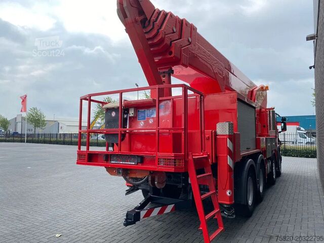 Hefplatform Scania P420 8X4 + BISON PALFINGER TKA 57 KS HOOGWERKER...