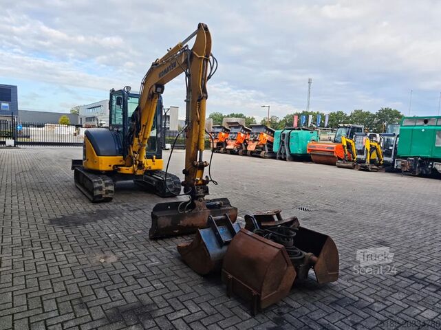 Minigraver Komatsu PC58 MR-5EO 4 Attechments!
