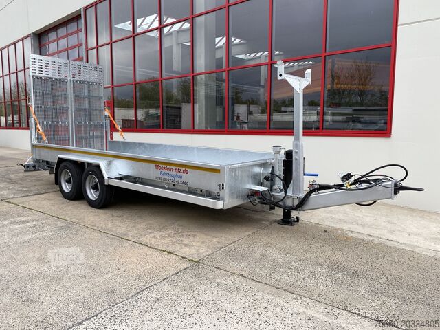 Zema kravnes piekabe Möslein TT 11-E6x2 hydr. Rampen  Tieflader für Fräsen breiten hydraulischen Rampen, Neu