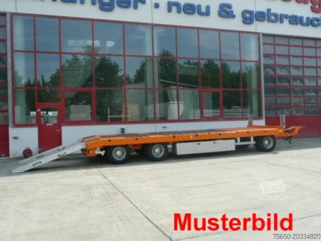 Zema kravnes piekabe Möslein T 3-P9,2 OR  3 Achs Tieflader gerader Ladefläche 9 m, Neufahrzeug