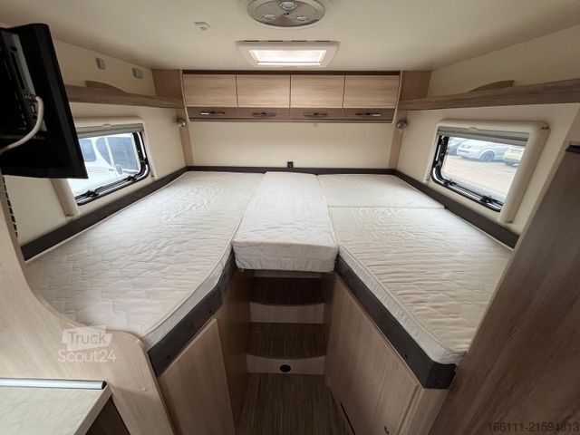 Polointegrovaný karavan HOBBY Siesta T 70 HGE - Hub/Einzelbetten -