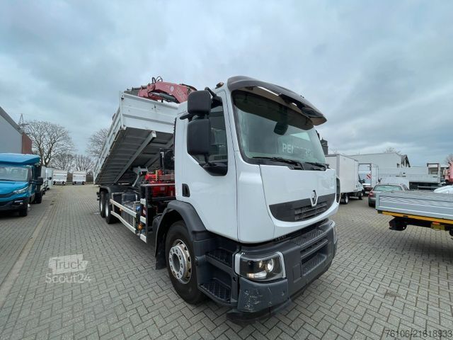 Кран, монтиран на камион RENAULT Premium Lander 310.26 6x4 Kipper /Kran
