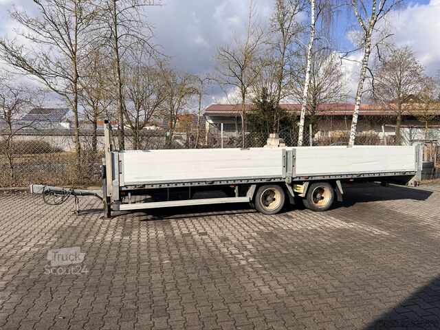 Відкритий причіп Humbaur HBTZ 137224  14,4 t Tandem- Pritschenanhänger- Tieflader