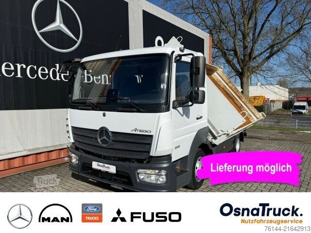Furgone ribaltabile a tre lati MERCEDES-BENZ 816 "MEILLER" Dreiseitenkipper Klima, 2 x AHK