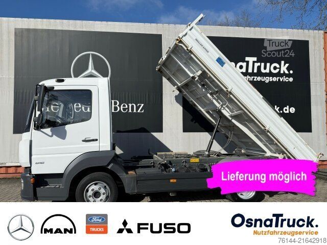 Furgone ribaltabile MERCEDES-BENZ 816 "MEILLER" Dreiseitenkipper Klima, 2 x AHK