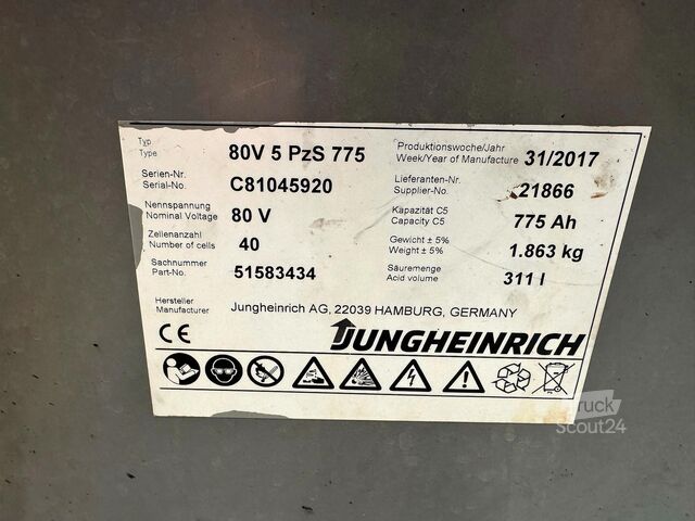 S+UVV 07/27, protección lateral, eléctrico, 6.532 h Jungheinrich EFG 430