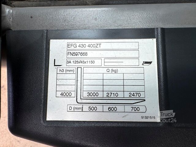 S+UVV 07/27, protección lateral, eléctrico, 6.532 h Jungheinrich EFG 430