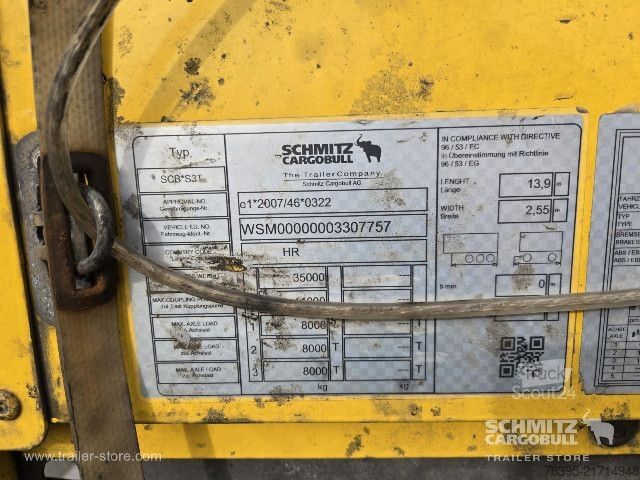 Open oplegger met zeil Schmitz Cargobull Semitrailer Curtainsider Standard