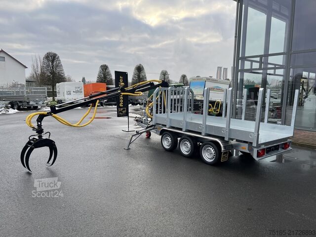 Speciális pótkocsik és egyéb járművek Fendt HT353017-K mit Holzladekran Spezialanhänger