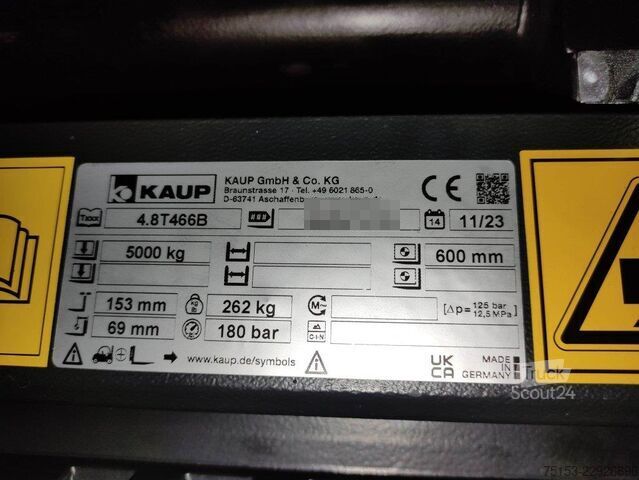 Zinkenverstellgerät Kaup 4.8T466B / NEU