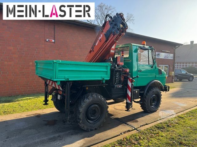 Gru montata su autocarro UNIMOG U 1200 Atlas 75.2 Kran 14 m Funk FB  *1. Hand