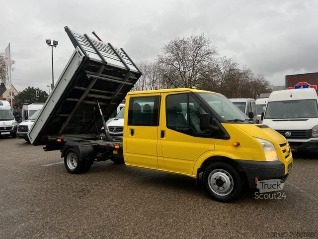 Driezijdige kipper bestelwagen FORD Transit 2,4 D Maxi DoKa 3-Seiten Kipper*Kran*
