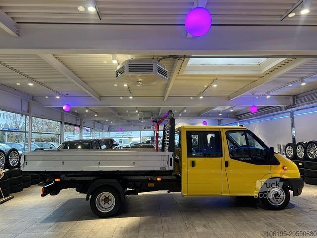 Driezijdige kipper bestelwagen FORD Transit 2,4 D Maxi DoKa 3-Seiten Kipper*Kran*