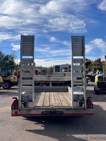 Prikolica z nizko platformo HUMBAUR HS 654020 TA-BS Tieflader Rampen Tandem