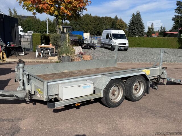 Prikolica z nizko platformo HUMBAUR HS 654020 TA-BS Tieflader Rampen Tandem