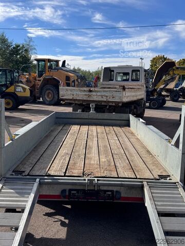 Prikolica z nizko platformo HUMBAUR HS 654020 TA-BS Tieflader Rampen Tandem