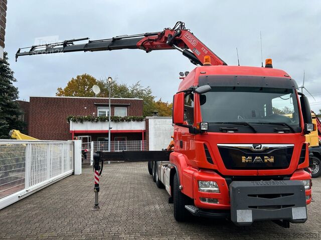 Kamyon üzerine monteli vinç MAN 35.500 TGS Abroller mit Fassi F315RA.2.26 Kran