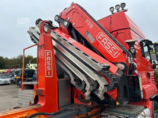 Kamyon üzerine monteli vinç MAN 35.500 TGS Abroller mit Fassi F315RA.2.26 Kran