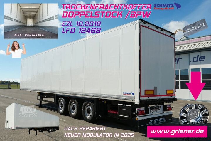 Kofferauflieger SCHMITZ CARGOBULL SKO 24/BPW /DOPPELSTOCK / ZURRLEISTE / BPW !!!!!