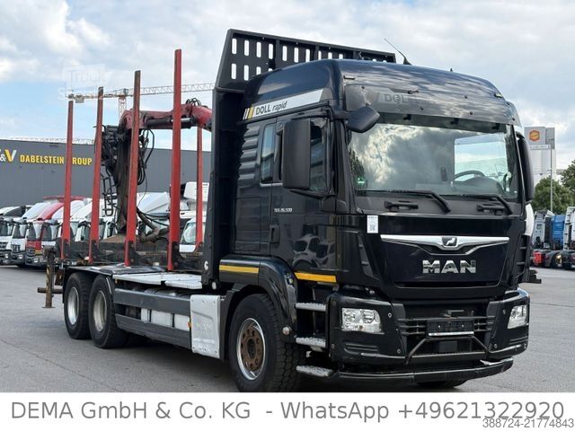 Camião florestal MAN TGS26.500*E6c*6x4*Retarder*Palfinger*Kühlbox*TÜV