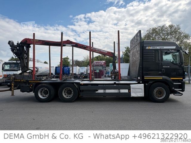 Camião florestal MAN TGS26.500*E6c*6x4*Retarder*Palfinger*Kühlbox*TÜV