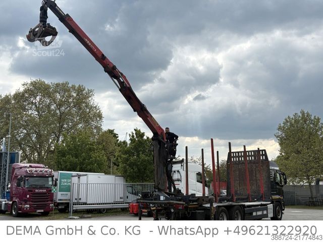 Camião florestal MAN TGS26.500*E6c*6x4*Retarder*Palfinger*Kühlbox*TÜV