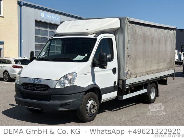 Samochód dostawczy z plandeką IVECO 70C17*E5*Schalt*3-Sitze*AHK*TÜV*3,85t. Zuladung*
