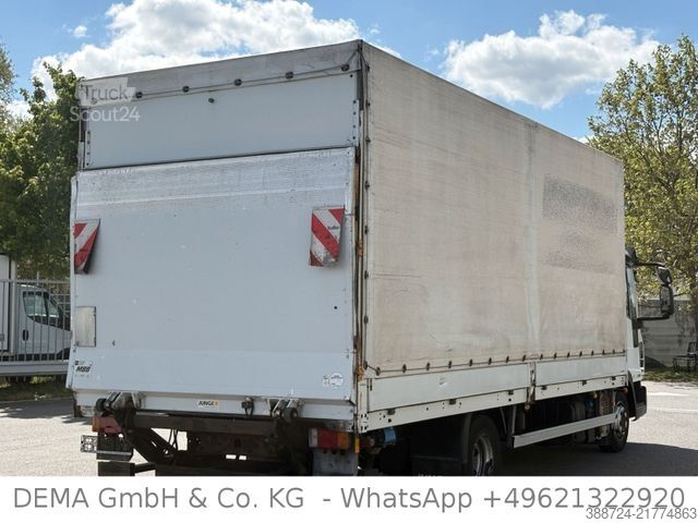 Transportador con plataforma y toldo IVECO ML75E18*Schalt*LBW*3-Sitze*Klima*Bordwände*