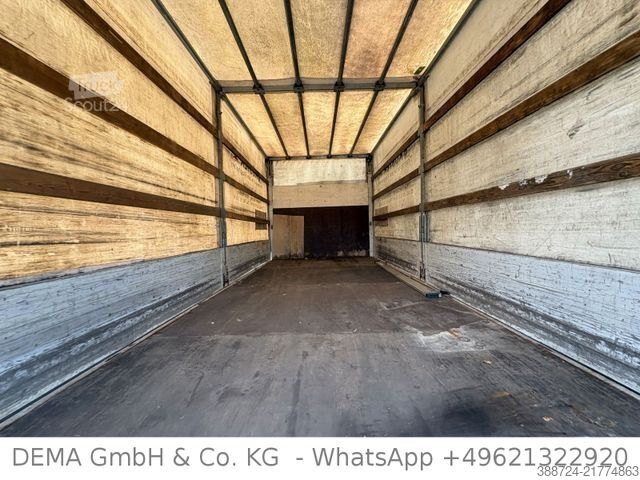 Transportador con plataforma y toldo IVECO ML75E18*Schalt*LBW*3-Sitze*Klima*Bordwände*