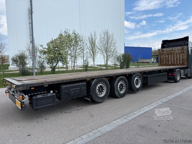 Semirremolque con plataforma de trabajo KÖGEL SN24 Plateau/2xLIFT-Achsen/Steckrungen